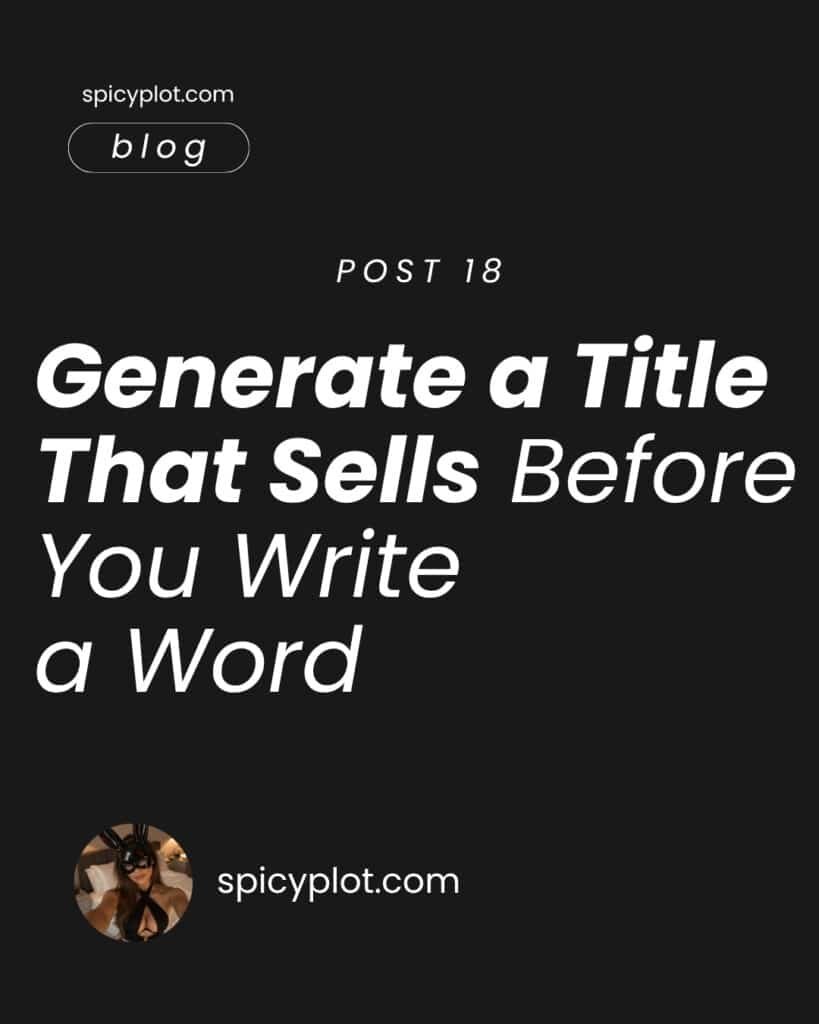 Generate a Title That Sells Before You Write a Word