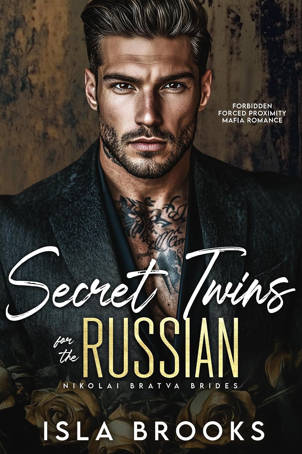 Secret Twins for the Russian: Forbidden Forced Proximity Mafia Romance (Nikolai Bratva Brides Book 11)
