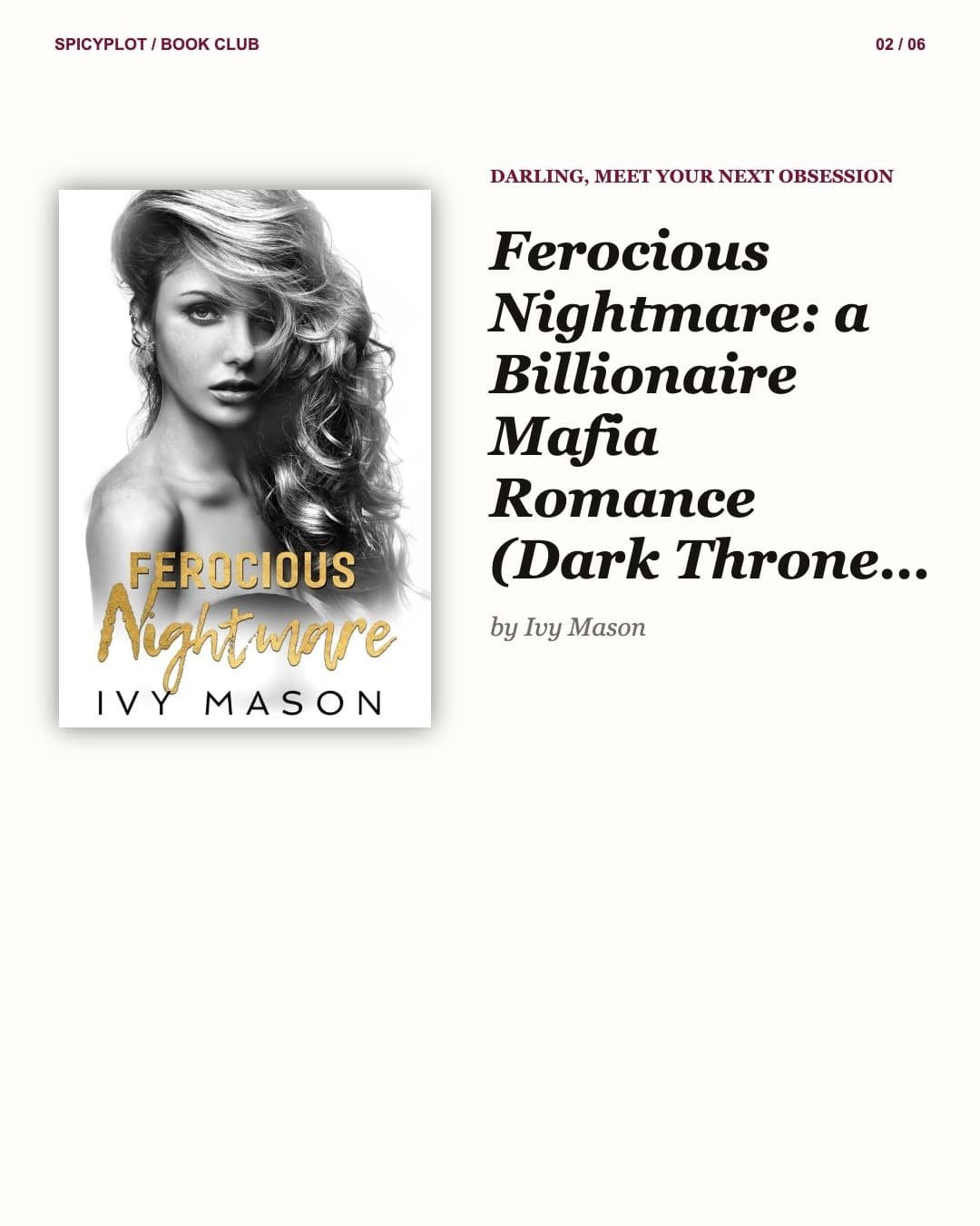 Dark romance, SMUT…your favorite red flags in one space. Follow our blog #spic…